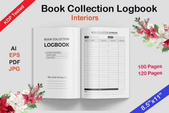 Book Collection Logbook Interior Design: A Creative and Unique Template for Your Library
