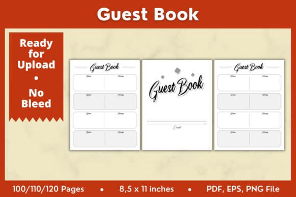 Creating Custom Guest Books with the 8.5x11in KDP Interior Template