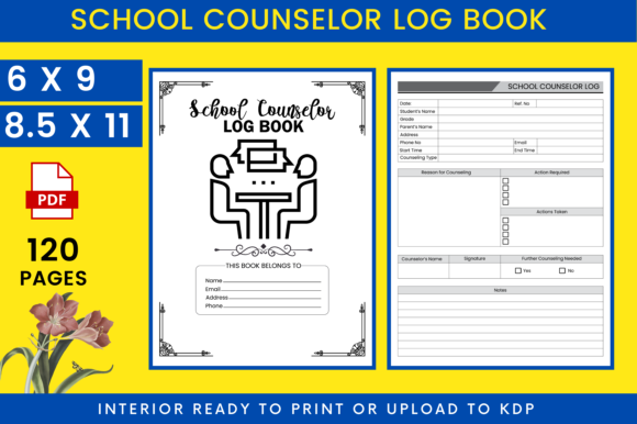 Enhance Your Design with KDP School Counselor Log Book