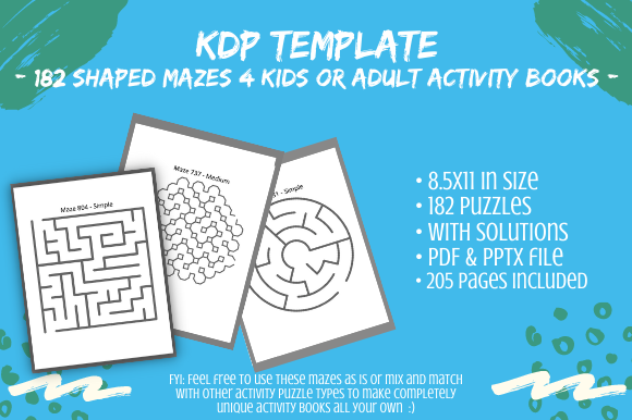 Exploring 182 KDP Mixed Shape Mazes Activity Books: A Versatile Resource for Publishers and Educators
