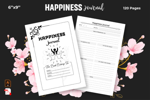 Happiness Journal KDP Interior: A Creative Boost