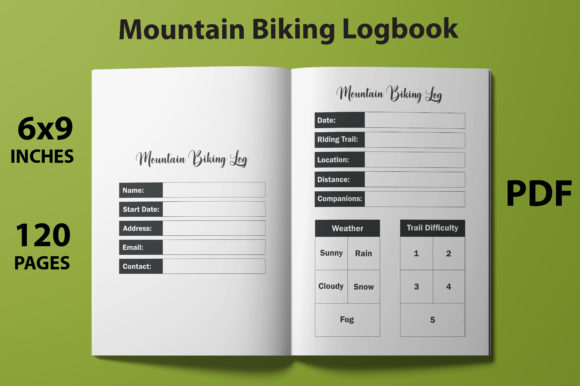 Mountain Biking Log Book - KDP Interior: A Comprehensive Guide for Your Riding Adventures