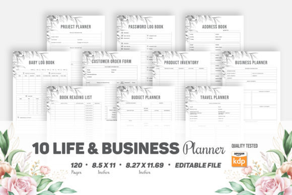 Unlock Your Potential with the Life Business Planner Bundle- Editable