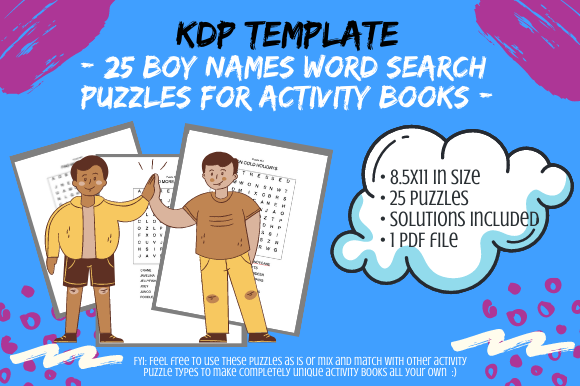 Unlocking Creativity and Engagement with 25 Assorted Boy Names Word Search Puzzles
