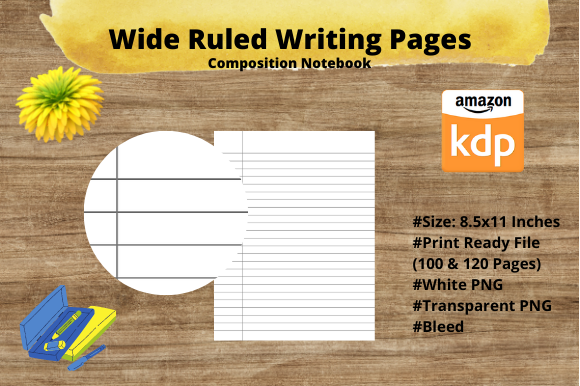 Wide Ruled Pages for Creative Design